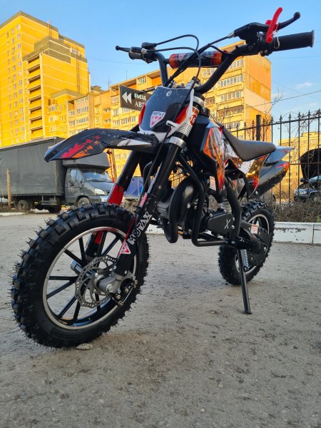Питбайк Motax MiniCross 50 ES - 10/10 черно-красный