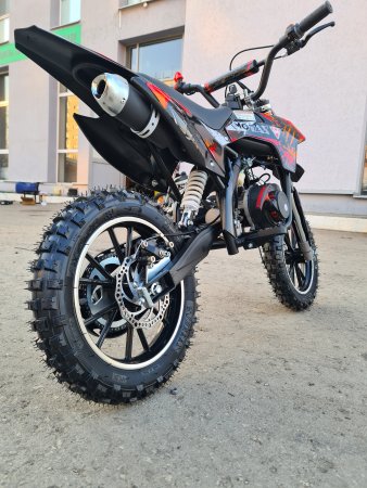 Питбайк Motax MiniCross 50 ES - 10/10 черно-красный