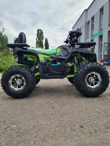 Детский бензиновый квадроцикл Gladiator G125 черно-зеленый