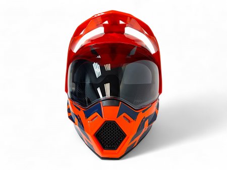 Детский шлем Aim JK802Y Orange Blue