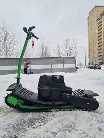 Мотосноуборд Sibmaster Drive зеленый