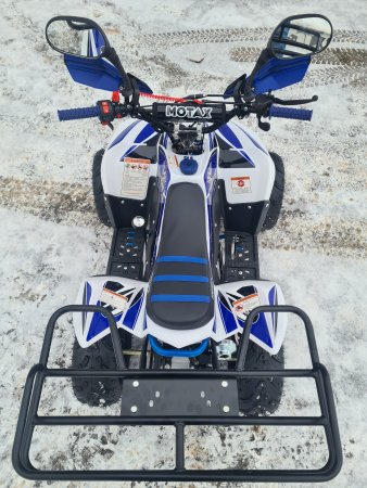 Детский бензиновый квадроцикл Motax Mikro 110 NEW бело-синий