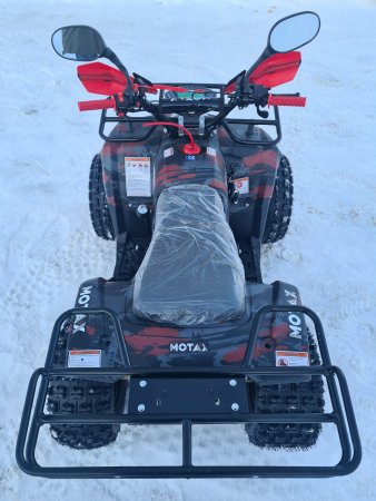 Детский бензиновый квадроцикл Motax ATV Grizlik Super Lux 125cc (AB) красный камуфляж