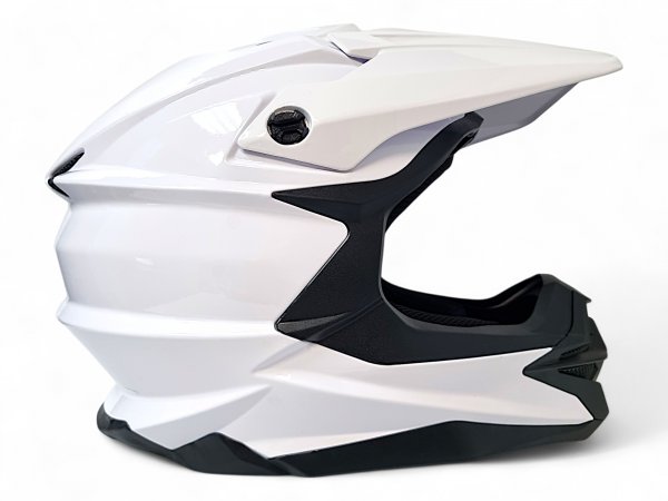 Кроссовый мотошлем AiM JK803 White Glossy