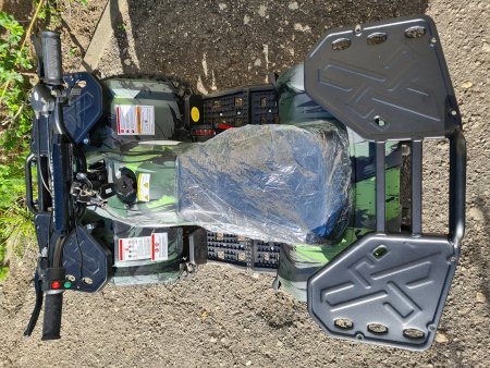 Детский бензиновый квадроцикл Motax Mini Grizlik X16 (ES) зеленый камуфляж