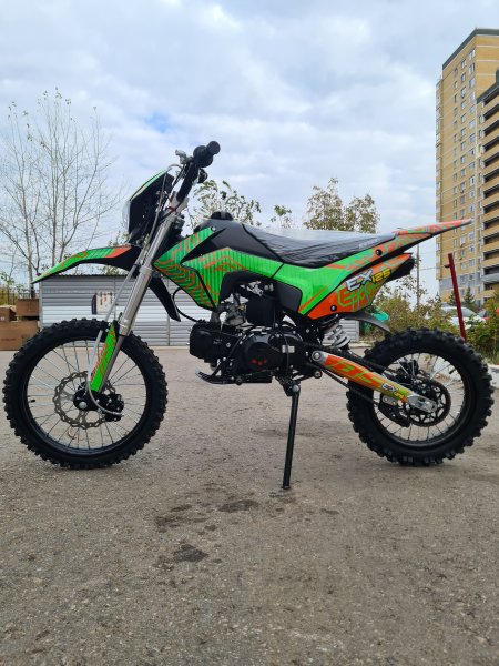 Питбайк BSE EX 125E (020) 17/14 Green Orange Ant