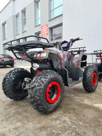 Бензиновый квадроцикл Motax ATV Grizlik T200 красный камуфляж