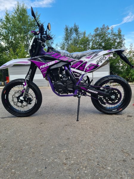 Эндуро кроссовый мотоцикл Progasi Super Max 250SM фиолетовый