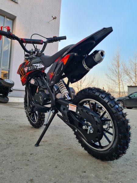 Питбайк Motax MiniCross 50 ES - 10/10 черно-красный