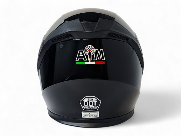 Кроссовый мотошлем Aim JK526 Black Glossy
