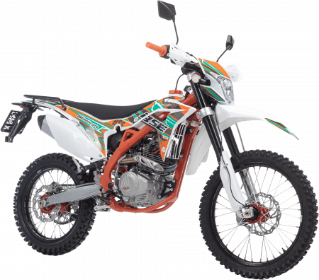 Эндуро кроссовый мотоцикл BSE Z6Y orange green