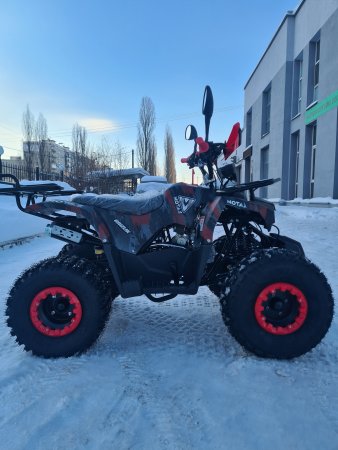 Детский бензиновый квадроцикл Motax ATV Grizlik Super Lux 125cc (AB) красный камуфляж