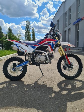 Питбайк Motax MX 125 - 17/14 бело-синий