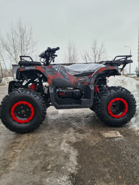 Бензиновый квадроцикл Motax ATV Grizlik T200 красный камуфляж