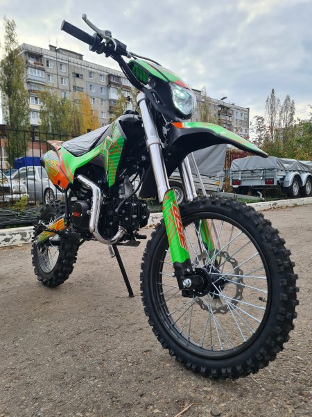 Питбайк BSE EX 125E (020) 17/14 Green Orange Ant
