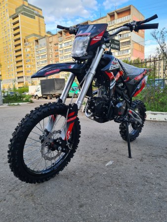 Питбайк BSE PH 125E AK47 17/14 красный