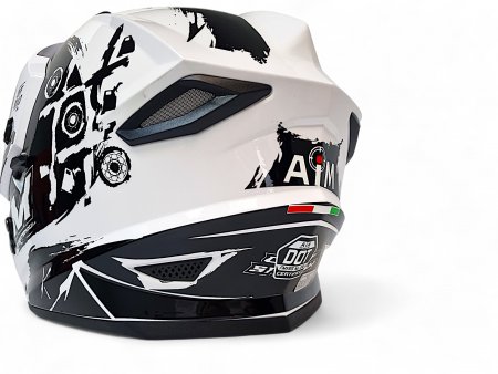 Детский шлем Aim JK802Y White Black
