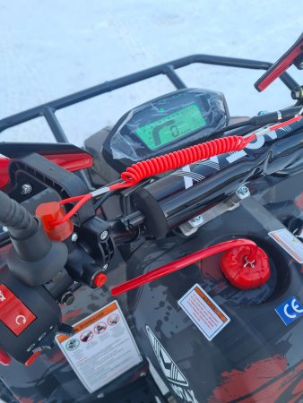 Детский бензиновый квадроцикл Motax ATV Grizlik Super Lux 125cc (AB) красный камуфляж