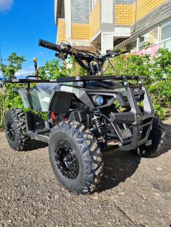 Детский бензиновый квадроцикл Motax Mini Grizlik X16 (ES) зеленый камуфляж