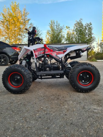Детский бензиновый квадроцикл Motax Gekkon 90cc бело-красный