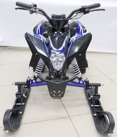 Детский электрический снегоход-квадроцикл Motax Gekkon Snow 1300W черно-синий
