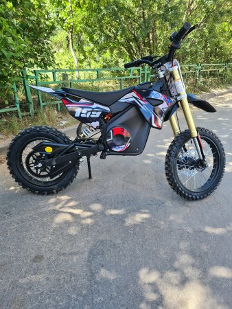 Электрический мотоцикл Motax MiniCross 1500W - 14/12 черно-красный