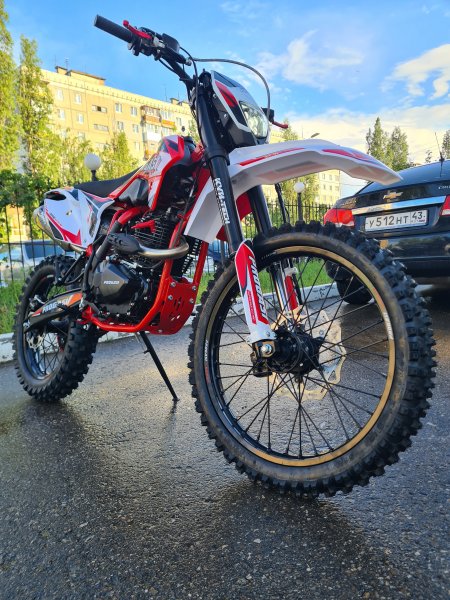 Эндуро кроссовый мотоцикл Progasi Super Max 300 PRO красный