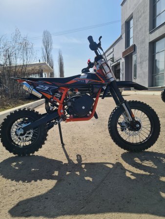 Питбайк Motax MiniCross 60 PS - 12/10 бело-оранжевый