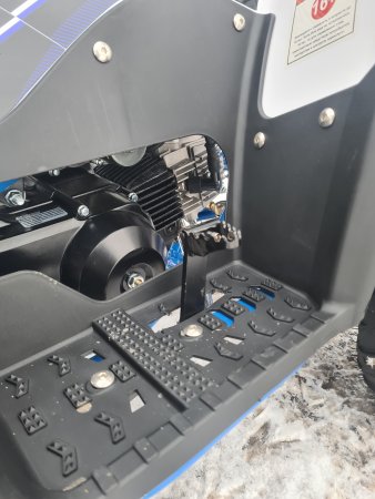 Детский бензиновый квадроцикл Motax Mikro 110 NEW бело-синий