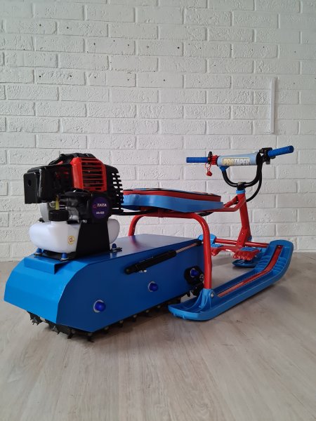 Детский бензиновый снегоход Snow Kids Compact синий