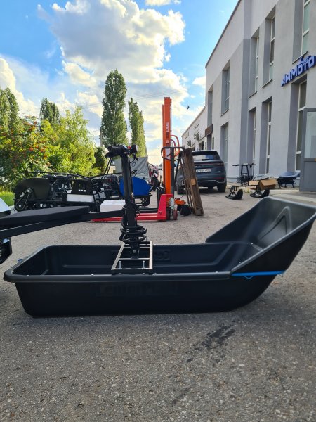 Модуль толкач с санями для мотобуксировщика "Мужик M500"