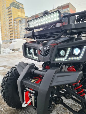 Бензиновый квадроцикл Motax ATV Grizlik T200 Lux красный камуфляж