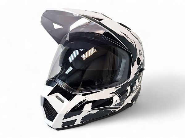 Детский шлем Aim JK802Y White Black
