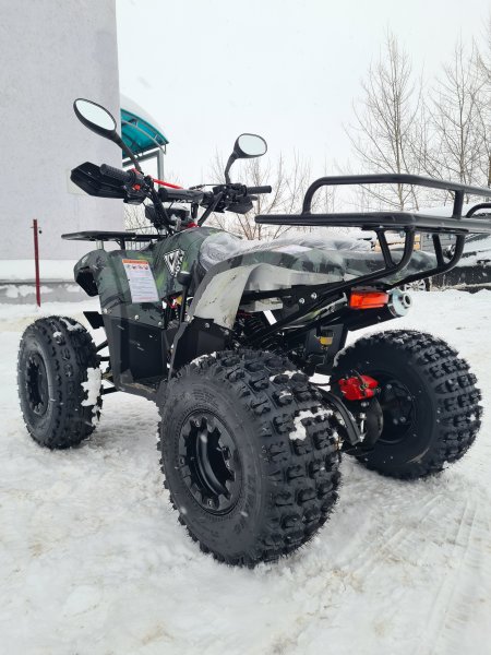 Детский бензиновый квадроцикл Motax ATV Grizlik Super Lux 125cc (AB) зеленый камуфляж