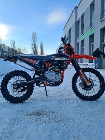 Эндуро кроссовый мотоцикл Progasi Hardcore 450 оранжевый
