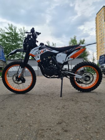 Эндуро кроссовый мотоцикл SSSR DNA 300 черно-оранжевый
