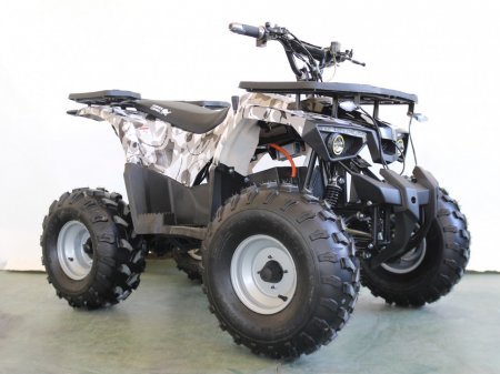 Детский электрический квадроцикл Green Camel Атакама T240 белый камуфляж