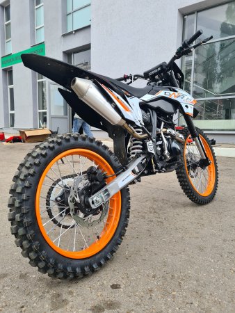 Эндуро кроссовый мотоцикл SSSR DNA 300 черно-оранжевый