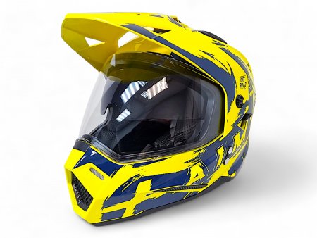 Детский шлем Aim JK802Y Yellow Blue