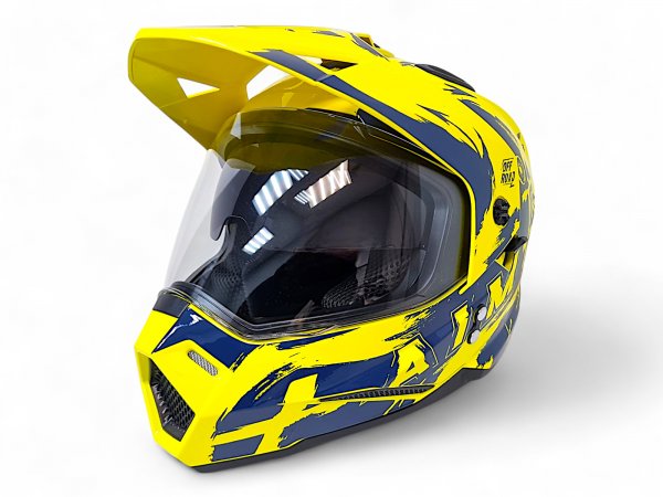 Детский шлем Aim JK802Y Yellow Blue