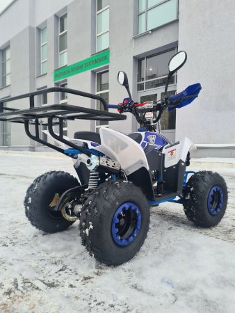 Детский бензиновый квадроцикл Motax Mikro 110 NEW бело-синий