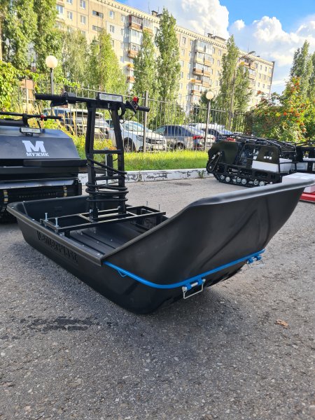 Модуль толкач с санями для мотобуксировщика "Мужик M500"