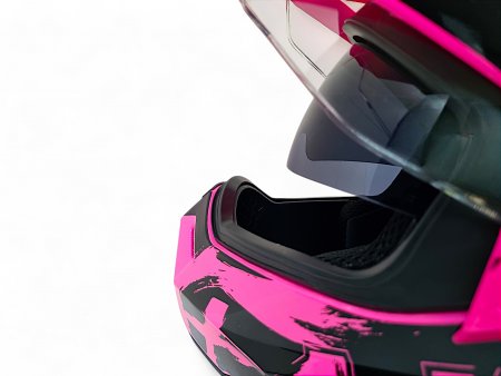 Детский шлем Aim JK802Y Pink Black