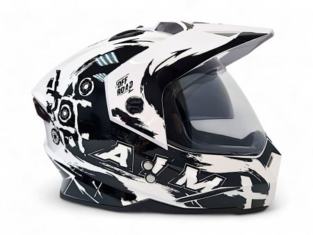 Детский шлем Aim JK802Y White Black