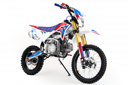 Питбайк Motax MX 140 - 17/14 бело-синий