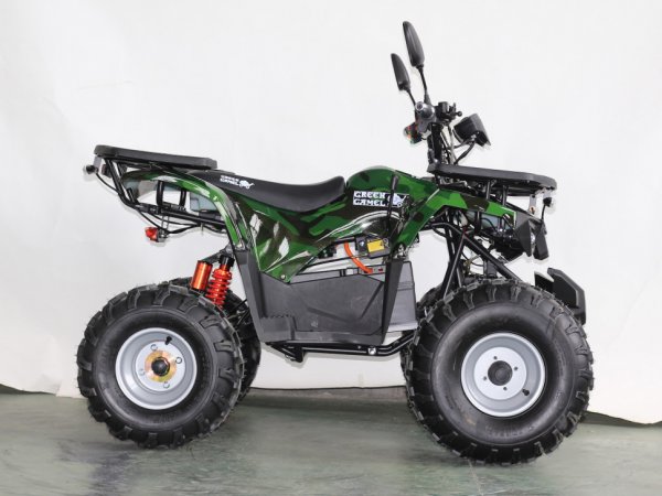 Детский электрический квадроцикл Green Camel Атакама T420 зеленый камуфляж