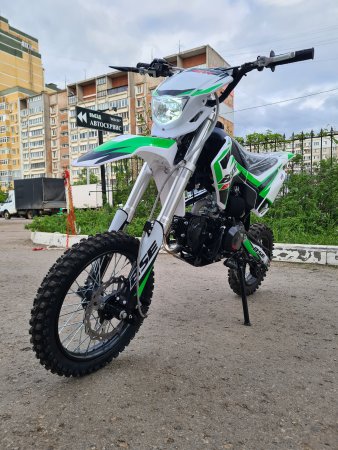 Питбайк BSE EX 125E (015) 14/12 зеленый