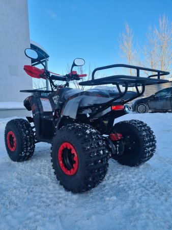 Детский бензиновый квадроцикл Motax ATV Grizlik Premium 125cc (AB) красный камуфляж